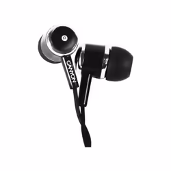 Canyon CNE-CEPM01B, Avec fil, 20 - 20000 Hz, Musique, 30 g, Écouteurs, Noir