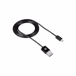 Canyon CNE-CFI1B, 1 m, Lightning, USB A, Mâle, Mâle, Noir