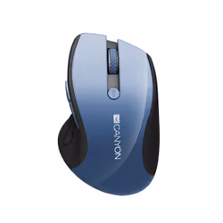 Canyon CNS-CMSW01BL, Droitier, Optique, RF sans fil, 1600 DPI, Bleu