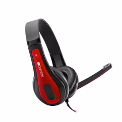 Canyon HSC-1, Avec fil, Appels/Musique, 20 - 20000 Hz, Casque, Noir, Rouge