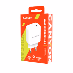 Canyon CNE-CHA20W02 chargeur d'appareils mobiles Universel Blanc Secteur Intérieure