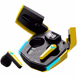 Canyon GTWS-2 Casque Sans fil Crochets auriculaires Jouer USB Type-C Bluetooth Socle de chargement Jaune - Vue supplémentaire 5