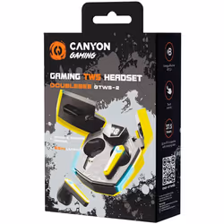 Canyon GTWS-2 Casque Sans fil Crochets auriculaires Jouer USB Type-C Bluetooth Socle de chargement Jaune - Vue supplémentaire 6