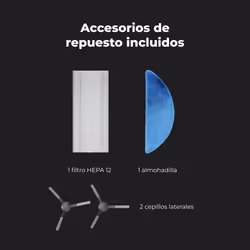 AENO RC3S robot aspirateur 0,6 L Sac à poussière Noir - Vue supplémentaire 18
