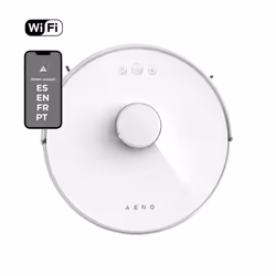 AENO RC2S, Sac à poussière, Blanc, Rond, White, Acrylonitrile-Butadiène-Styrène (ABS), Verre, 0,6 L