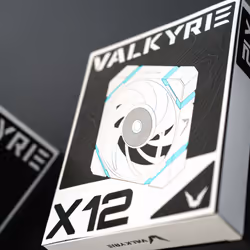 Valkyrie VK-FANX12FW système de refroidissement d'ordinateur Boitier PC Ventilateur Noir - Vue supplémentaire 4