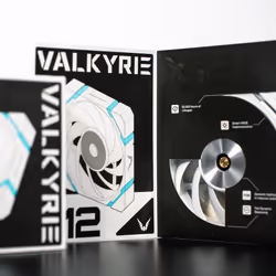Valkyrie VK-FANX12RW système de refroidissement d’ordinateur Boitier PC Ventilateur Noir