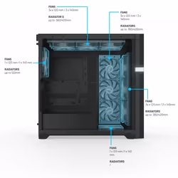 Valkyrie VK02 Lite Black Midi Tower Noir