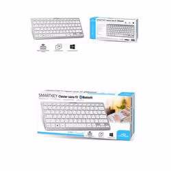 Clavier sans fil - SMARTKEYS - Ultra-mince - Bluetooth - AZERTY - Compatible iOS/Windows/Android