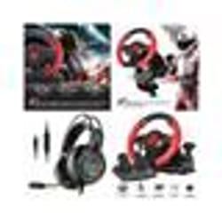Casque de jeu - SPIRIT OF GAMER - Race Pro Wheel 1 - 7.1 Virtual Surround - Compatible Windows 11 - Rouge