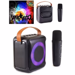 Enceinte Portable Bluetooth - MSD - 20W - Karaoke - LED RGB - Télécommande + Micro SANS FIL