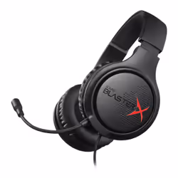 Creative Labs SOUND BLASTERX H3, Avec fil, Jouer, 20 - 20000 Hz, Casque, Noir