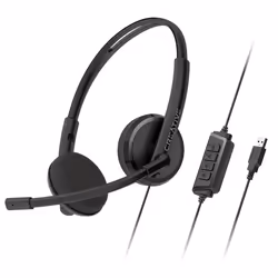 Creative Labs HS-220, Avec fil, Bureau/Centre d'appels, 100 - 20000 Hz, 108 g, Casque, Noir