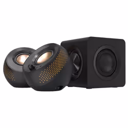 Creative Labs Creative Pebble X Plus, 2.1 canaux, 30 W, Universel, Noir, 60 W, 93 dB