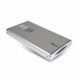 Hamlet HXD2CCUU USB 2.0 Station 2.5” External Hard Disk Enclosure, 2.5", IDE/ATA, Argent