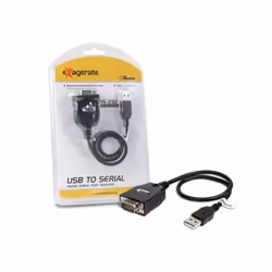 Hamlet XURS232 USB to serial port adapter câble Série Noir 0,65 m USB Type-A DB-9