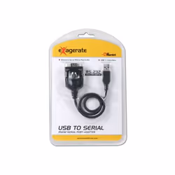 Hamlet XURS232 USB to serial port adapter câble Série Noir 0,65 m USB Type-A DB-9