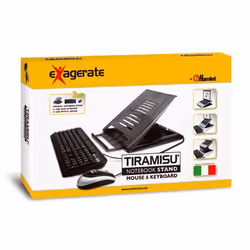 Hamlet XTMS100KM Tiramisù Notebook stand with keyboard and mouse Noir - Vue supplémentaire 10