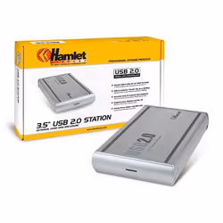 Hamlet HXD3SAUU External Enclosure for Serial ATA Hard Disk Argent 3.5" - Vue supplémentaire 5