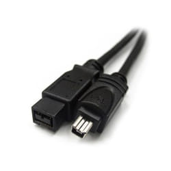 Hamlet XZCFWB9A4180 câble firewire 1,8 m Noir