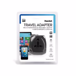 Hamlet XPW2UTRAVEL chargeur d'appareils mobiles GPS, Téléphone portable, MP3, MP4, Smartphone, Tablette Noir Secteur Intérieure - Vue supplémentaire 8