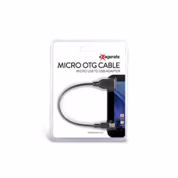 Hamlet micro USB-USB M-F 0.15m câble USB 0,15 m USB 2.0 Micro-USB A USB A Noir