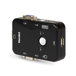 Hamlet HNKVM3U commutateur écran, clavier et souris Noir