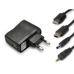 Hamlet XPW220MOB chargeur d'appareils mobiles Lecteur e-book, MP3, Smartphone, Tablette Noir Secteur Intérieure