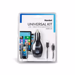 Hamlet XPW12MOB chargeur d'appareils mobiles Lecteur e-book, MP3, Smartphone, Tablette Noir Allume-cigare Auto - Vue supplémentaire 7