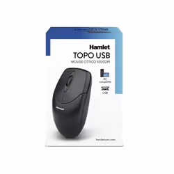 Hamlet XMICEU2 souris Ambidextre USB Type-A Optique 1000 DPI - Vue supplémentaire 5