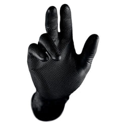 Gant jetable 246BK en nitrile Noir, non poudré avec poignée texturée - 6 mil (0,15 mm). Boîte de 50 gants Taille 9 - PIP