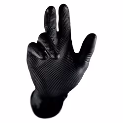Gants en nitrile non poudré très robuste. Ambidextres. Excellente adhérence grâce à une finition en écaille sur la surface de ...
