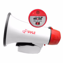 Pyle PMP20 mégaphone Intérieur & extérieur 20 W Rouge, Blanc