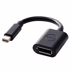 DELL 470-13627, 0,203 m, 20-pin DisplayPort FM, Apple mini-DisplayPort M, Mâle, Femelle, Noir