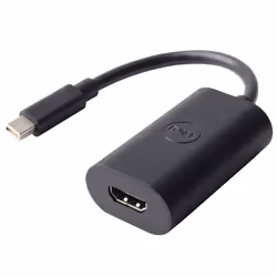 DELL 470-13629, Mini DisplayPort, HDMI Type A (Standard), Mâle, Femelle, 1920 x 1080 pixels, Noir