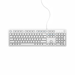 DELL KB216 clavier USB AZERTY Français Blanc
