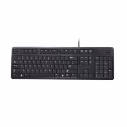 DELL 580-17610, Taille réelle (100 %), Avec fil, USB, AZERTY, Noir