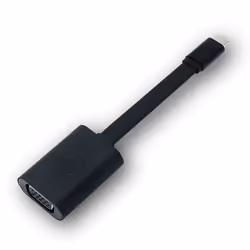 DELL DBQBNBC064, USB Type-C, VGA (D-Sub), Mâle, Femelle, Noir