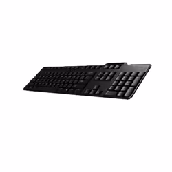 DELL KB813, Taille réelle (100 %), Avec fil, USB, QWERTY, Noir