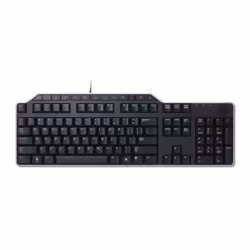 DELL KB522, Taille réelle (100 %), Avec fil, USB, QWERTY, Noir
