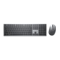 DELL KM7321W clavier Souris incluse RF sans fil + Bluetooth QWERTY Portuguais Gris, Titane