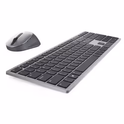 DELL KM7321W clavier Souris incluse RF sans fil + Bluetooth QWERTY Espagnole Gris, Titane