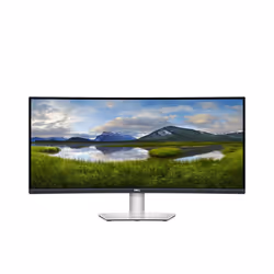 DELL S Series Écran incurvé 34 - S3422DW, 86,4 cm (34"), 3440 x 1440 pixels, Wide Quad HD, LCD, 4 ms, Argent
