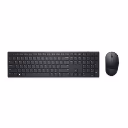 DELL KM5221W, Taille réelle (100 %), RF sans fil, QWERTY, Noir, Souris incluse