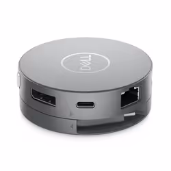 DELL Adaptateur mobile USB-C - DA310, Avec fil, USB 3.2 Gen 2 (3.1 Gen 2) Type-C, 10,100,1000 Mbit/s, Argent, 3840 x 2160 pix ...