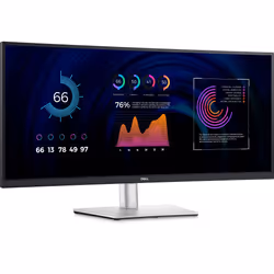 DELL P Series P3424WE, 86,7 cm (34.1"), 3440 x 1440 pixels, 4K Ultra HD, LCD, 8 ms, Noir