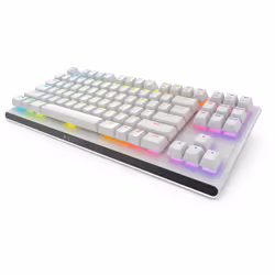 Alienware AW420K, Sans clé (80 - 87%), USB, Clavier mécanique, QWERTY, LED RGB, Blanc