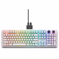 Alienware AW920K, Taille réelle (100 %), Sans fil, RF sans fil, Clavier mécanique, LED RGB, Blanc