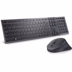DELL KM900, Taille réelle (100 %), RF sans fil + Bluetooth, Commutateur de touche « ciseaux », QWERTZ, Graphite, Souris inclu ...