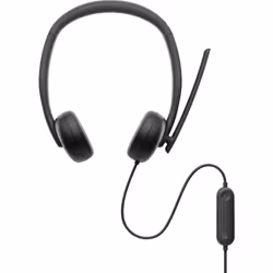 DELL WH3024, Avec fil, Appels/Musique, 20 - 20000 Hz, 110 g, Casque, Noir